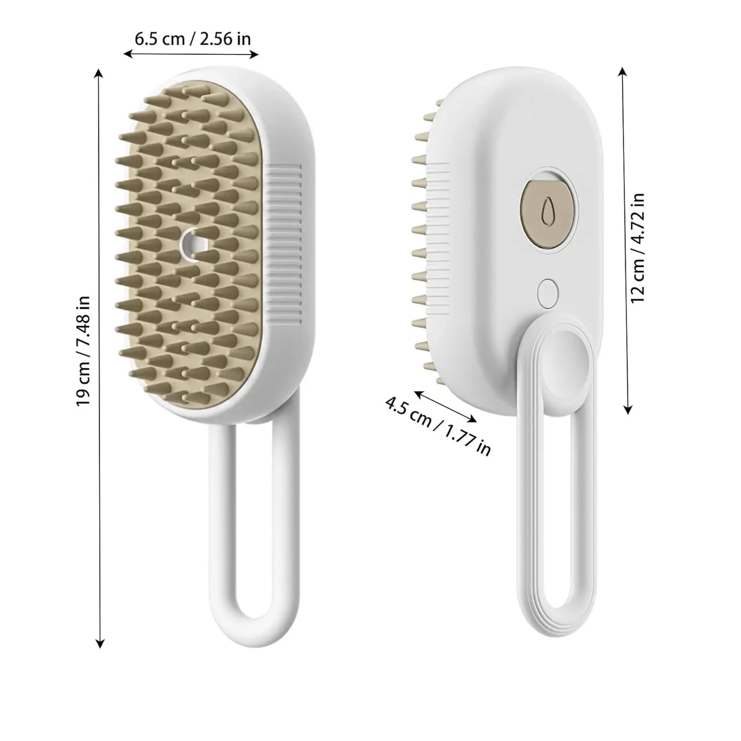 đŸ Brosse Vapeur 3 en 1 pour Chiens et Chats â Toilettage, Massage & DĂ©mĂȘlage